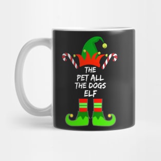 Pet All The Dogs Elf Matching Family Group Christmas Pajama - Gift For Boys, Girls, Dad, Mom, Friend, Christmas Pajama Lovers - Christmas Pajama Lover Funny Mug